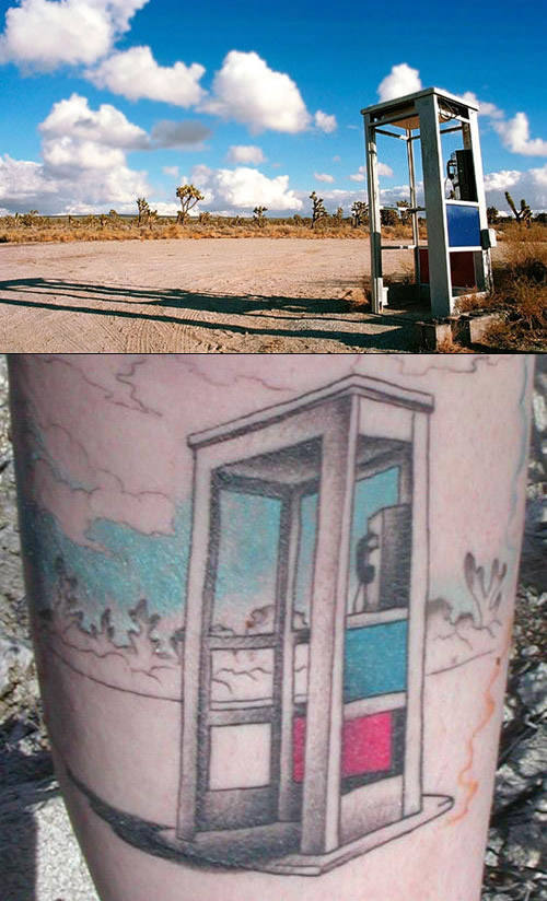 Mojave Phone Booth tattoo