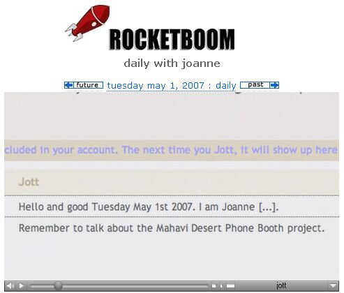 Rocket Boom and the Mojave Phone Booth