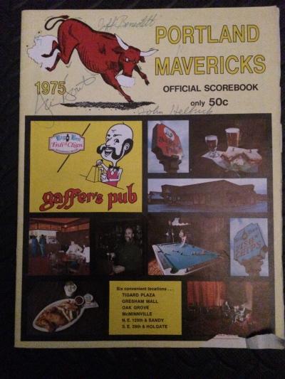 Portland Mavericks signed program Jim Bouton