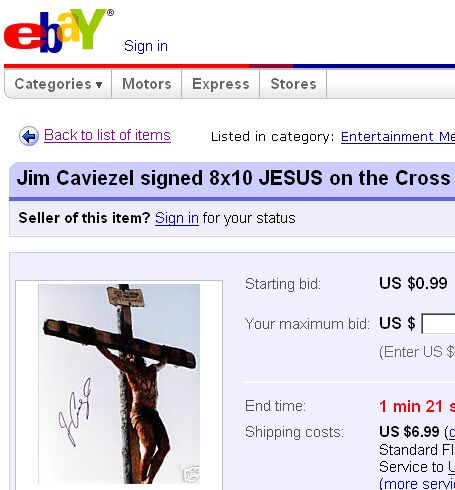 Jim Caviezel thinks he's Jesus